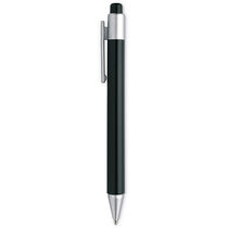 Boligrafo de plastico grabado negro Boligrafo de plastico grabado negro
