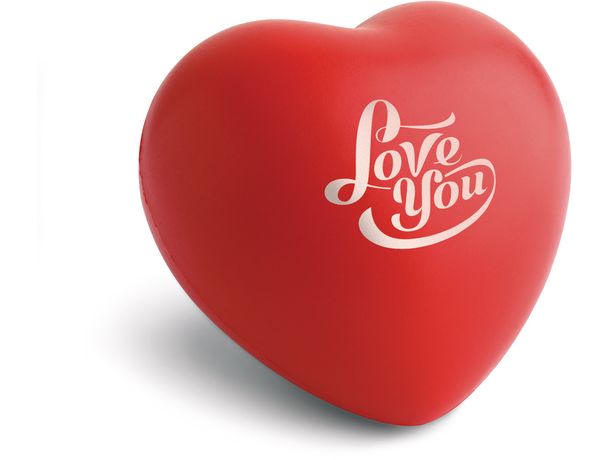 Antiestres forma corazon personalizado rojo Antiestres forma corazon personalizado rojo