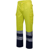 Pantalon bicolor alta visibilidad velilla personalizado