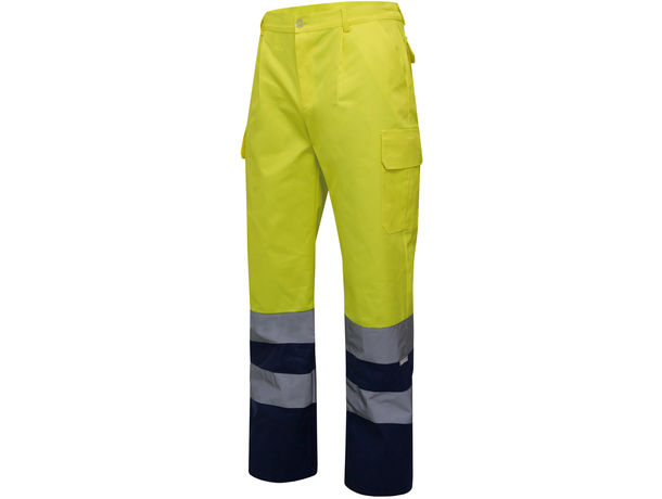 Pantalon bicolor alta visibilidad velilla personalizado Pantalon bicolor alta visibilidad velilla personalizado