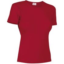 Camiseta de algodon y poliester de mujer hanna 200 barata rojo Camiseta de algodon y poliester de mujer hanna 200 barata rojo