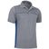 Polo pique bicolor thunder 210 personalizado gris azul royal