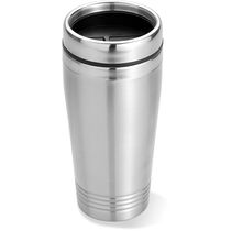 Taza de acero inox de doble pared personalizada plata mate Taza de acero inox de doble pared personalizada plata mate