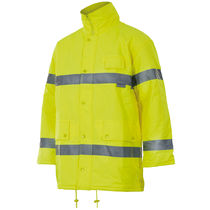 Parka alta visibilidad velilla personalizada