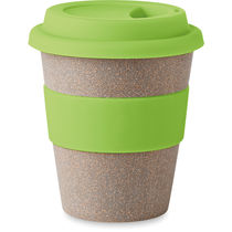 Taza de fibra de bambu economica verde lima Taza de fibra de bambu economica verde lima