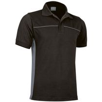 Polo pique bicolor thunder 210 para empresas negro gris Polo pique bicolor thunder 210 para empresas negro gris