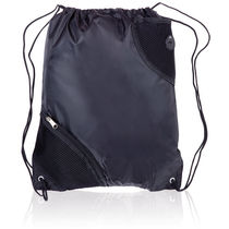 Mochila saco poliester 210d con bolsillos personalizada Mochila saco poliester 210d con bolsillos personalizada