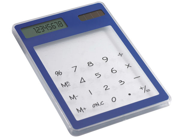 Calculadora solar transparente