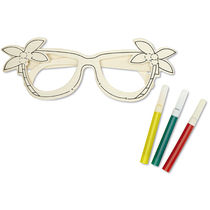 Gafas de madera con 3 rotuladores para pintarlas personalizado Gafas de madera con 3 rotuladores para pintarlas personalizado