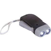 Linterna dinamo 2 luces led personalizada Linterna dinamo 2 luces led personalizada