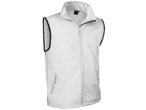 Chaleco de soft shell tundra valento personalizado blanco Chaleco de soft shell tundra valento personalizado blanco