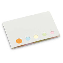 Set de 5 marcadores adhesivos personalizado blanco Set de 5 marcadores adhesivos personalizado blanco