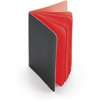 Bloc con hojas de color llamativas grabado rojo Bloc con hojas de color llamativas grabado rojo