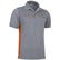Polo pique bicolor thunder 210 personalizado gris naranja