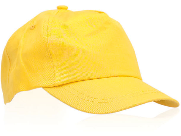Gorra de 5 paneles de nino sportkid personalizada amarillo Gorra de 5 paneles de nino sportkid personalizada amarillo