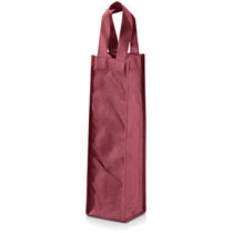 Bolsa para 1 botella en non woven color personalizada burdeos Bolsa para 1 botella en non woven color personalizada burdeos