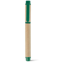 Mini boligrafo de carton ecologico grabado verde Mini boligrafo de carton ecologico grabado verde