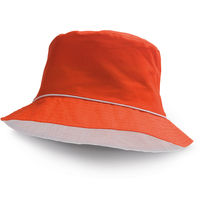 Gorro bicolor en algodon y poliester personalizado naranja Gorro bicolor en algodon y poliester personalizado naranja