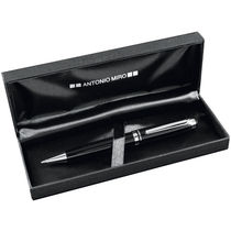 Boligrafo pvc y metal antonio miro personalizado negro Boligrafo pvc y metal antonio miro personalizado negro