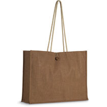 Bolsa de la compra de yute personalizada marron Bolsa de la compra de yute personalizada marron
