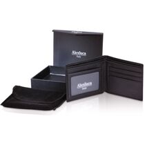 Cartera de piel para hombre alexluca personalizada Cartera de piel para hombre alexluca personalizada