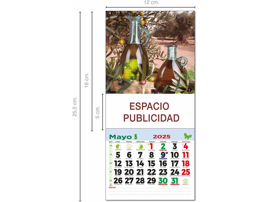 Mini Calendario Con Im N 2026 Para Nevera 0 