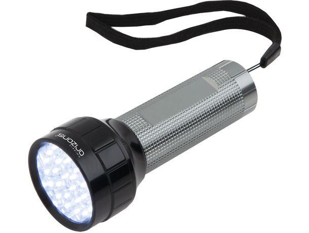 Linterna de aluminio 28 led orizons personalizada negro Linterna de aluminio 28 led orizons personalizada negro