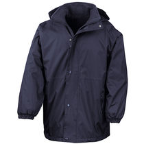 Polar impermeable capucha y reversible result 280 personalizado azul marino Polar impermeable capucha y reversible result 280 personalizado azul marino