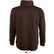 Sudadera bicolor cremallera corta scott sols 290 con logo marron chocolate