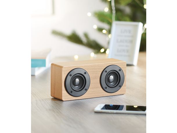 Altavoz bluetooth 2x3w 400 mah sonictwo marron madera Altavoz bluetooth 2x3w 400 mah sonictwo marron madera