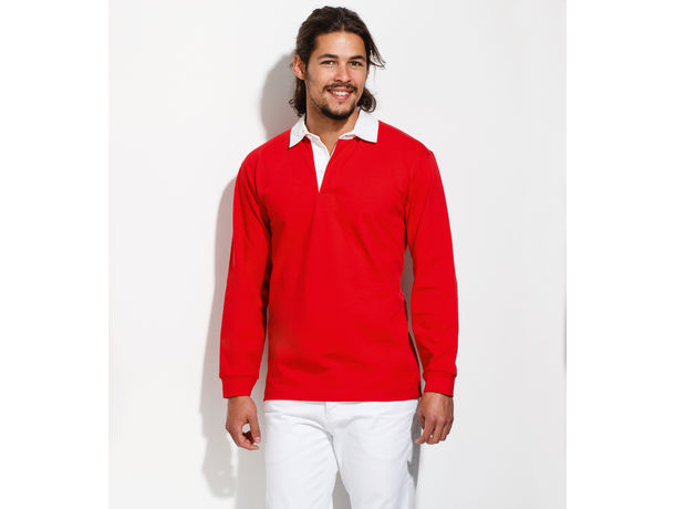 Polo rugby algodon semi peinado unisex pack sols 280 personalizado Polo rugby algodon semi peinado unisex pack sols 280 personalizado