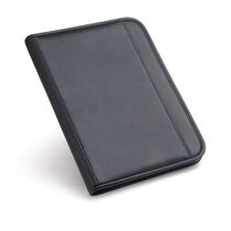 Portafolios polipiel con cremallera calculadora personalizado azul Portafolios polipiel con cremallera calculadora personalizado azul