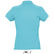 Polo ligero 100 algodon de mujer passion sols 170 personalizado azul atolon