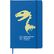 Libreta de notas grande con banda elastica para empresas azul royal