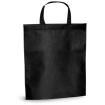 Bolsa feria en non woven asas cortas barata negro Bolsa feria en non woven asas cortas barata negro
