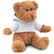 Osito peluche con camiseta personalizado blanco