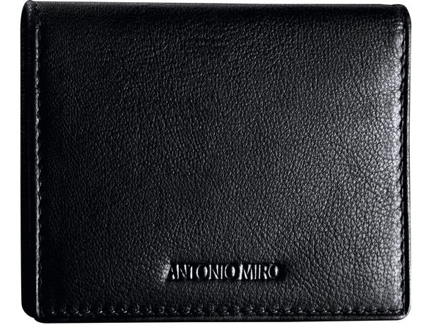 Tarjetero cartera piel antonio miro barato negro Tarjetero cartera piel antonio miro barato negro