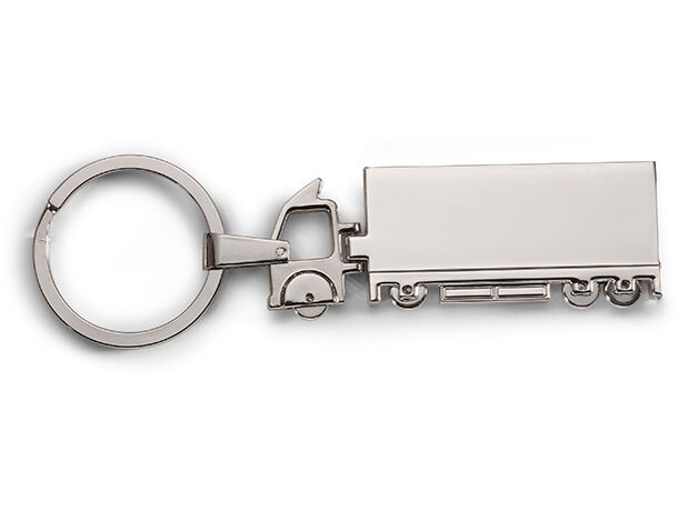 Llavero metalico forma de camion barato plata Llavero metalico forma de camion barato plata