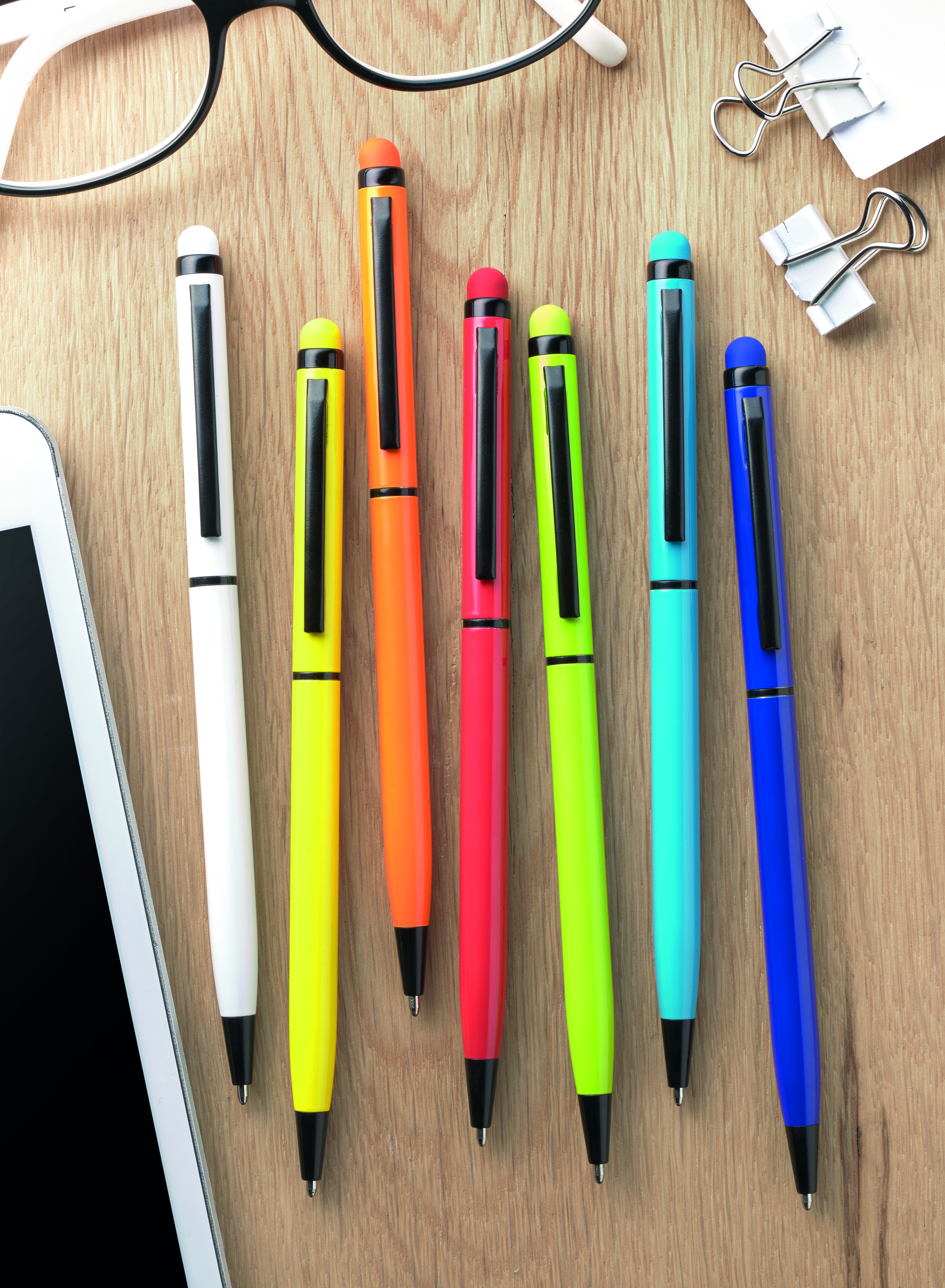 Bolígrafo giratorio aluminio enster