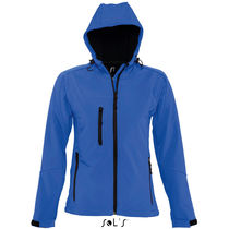 Chaqueta de soft shell con capucha de mujer replay women sols personalizada azul royal