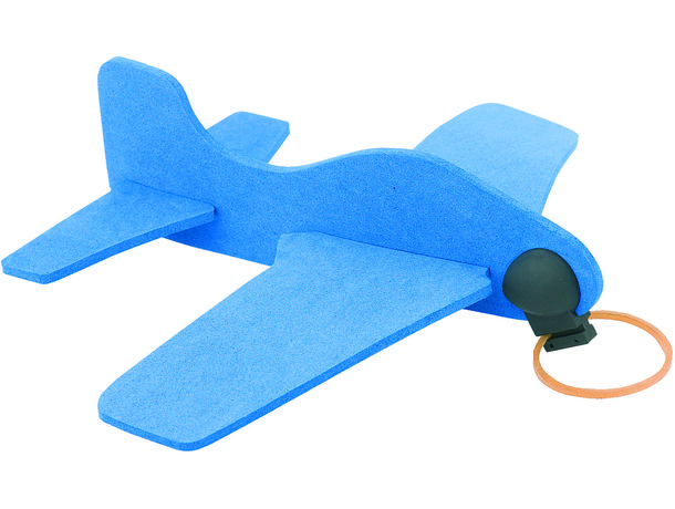 Avioneta en eva para lanzar personalizada azul Avioneta en eva para lanzar personalizada azul