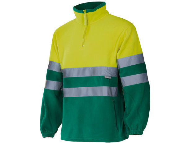 Forro polar bicolor alta visibilidad velilla personalizado Forro polar bicolor alta visibilidad velilla personalizado