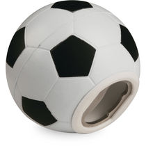 Abrebotellas antiestres balon de futbol personalizado blanco negro Abrebotellas antiestres balon de futbol personalizado blanco negro