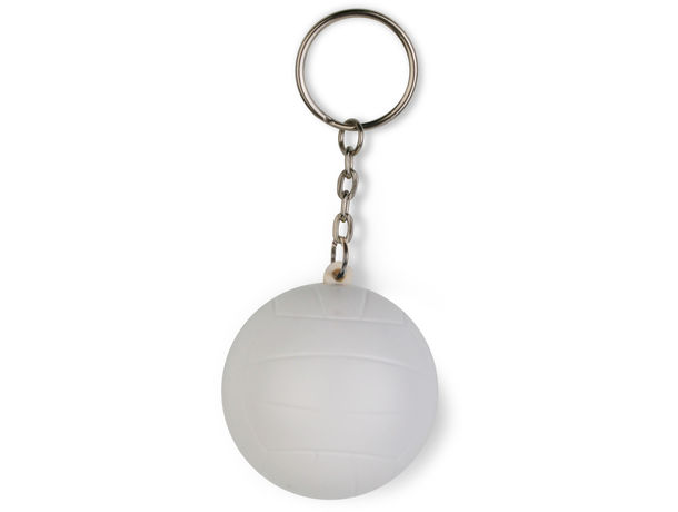 Llavero antiestres voleibol personalizado blanco Llavero antiestres voleibol personalizado blanco