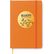 Libreta de notas grande con banda elastica economica naranja