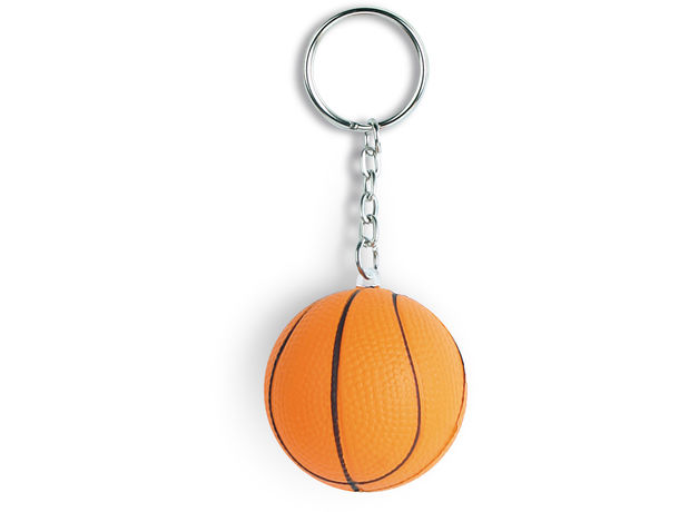 Llavero balon de baloncesto antiestres personalizado naranja Llavero balon de baloncesto antiestres personalizado naranja