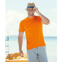 Camiseta value weight fruit of the loom 165 con logo naranja Camiseta value weight fruit of the loom 165 con logo naranja