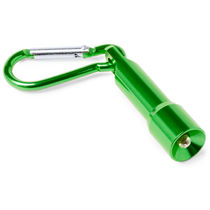 Linterna de aluminio con mosqueton zola verde Linterna de aluminio con mosqueton zola verde