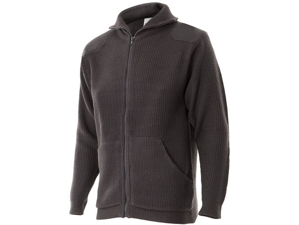 Chaqueta de punto grueso de cuello alto velilla personalizada Chaqueta de punto grueso de cuello alto velilla personalizada
