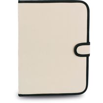 Carpeta portafolios de poliester con bloc personalizada beige Carpeta portafolios de poliester con bloc personalizada beige